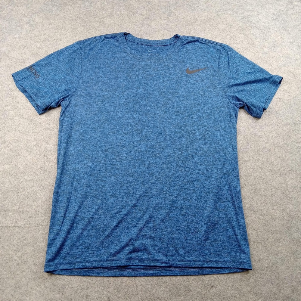 Nike Shirt Mens Medium Blue Dri-FIT The Nike Tee Short Sleeve Top CZ9736-451โ